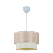 Dantel Kumaş Pasta Avize ve Gold Ayaklı Abajur Seti Yatak Odası Sarkıt Salon Aydınlatması - 3