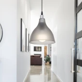 Solid Mika Tekli Tavan Sarkıt Avize Buzlu Füme Rengi Mutfak Hol Cafe İşletme Avize - 1