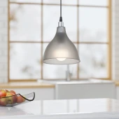 Solid Mika Tekli Tavan Sarkıt Avize Buzlu Füme Rengi Mutfak Hol Cafe İşletme Avize - 2