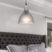 Solid Mika Tekli Tavan Sarkıt Avize Buzlu Füme Rengi Mutfak Hol Cafe İşletme Avize - 3