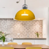 Kugel Sarı Metal Sarkıt Mutfak Avize Ofis Hol Cafe Tavan Aydınlatma - 1