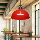 Kugel Kırmızı Metal Sarkıt Mutfak Avize Ofis Hol Cafe Tavan Aydınlatma thumbnail 1