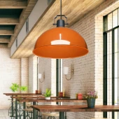 Kugel Turuncu Metal Sarkıt Mutfak Avize Ofis Hol Cafe Tavan Aydınlatma thumbnail 1