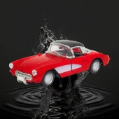 Nostaljik Metal Çek Bırak Araba Kırmızı Kapılar Açılır ( 1/36 Ölçek ) Mod:2 - 2