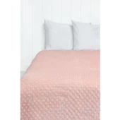 Merinos Pearl Tomurcuk Çift Kişilik Battaniye - Pudra - 1