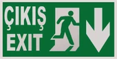 Pvc Levha - Çıkış/Exit Aşağı Yön - 1
