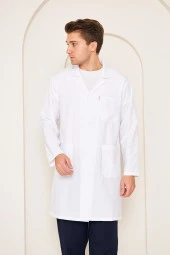 İş Önlüğü Alpaka Erkek Beyaz thumbnail 2