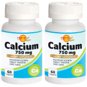 Force Nutrition Calcium 750 Mg Kalsiyum 2x60 Tablet - 1