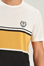 Erkek Ringel Desenli Yarım Kol Pijama Takımı - 2