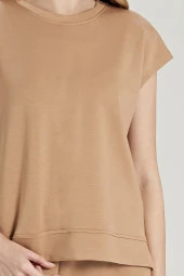 Kadın Pamuklu Bel Detaylı Yarın Kol Pijama Takımı - 7