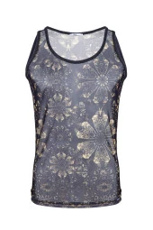 Erkek Desenli Transparan Atlet - 1