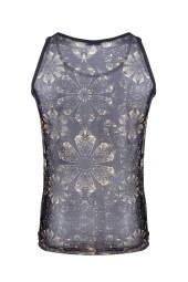 Erkek Desenli Transparan Atlet - 2