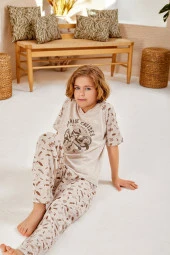 Erkek Çocuk Desenli Pijama Takımı - 2