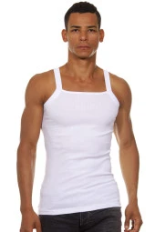 Erkek Beyaz Askılı Atlet - 1