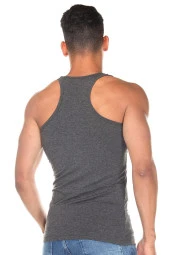 Erkek Siyah Pamuklu Atlet - 9