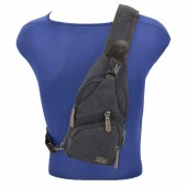 Ççs London 31184 Usb Aux Çıkışlı Kanvas Sırt Çantası Siyah thumbnail 5