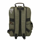 Ççs London 51565 Kanvas Laptop Sırt Çantası Haki - 4