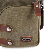 Ççs London 31471 Kanvas Omuz Askılı Mini Postacı Çanta Yeşil - 4