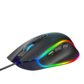 Claws Nova V1 12800 Dpi Wide RGB Özel ABS Doku Reflex Örgü Kablolu Fire Butonlu Gaming Mouse Siyah - 2