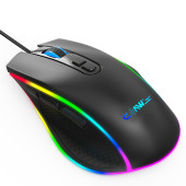 Claws Nova V1 12800 Dpi Wide RGB Özel ABS Doku Reflex Örgü Kablolu Fire Butonlu Gaming Mouse Siyah - 7