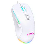 Claws Claw's Titan X1 12800 Dpi Wide RGB Özel ABS Doku & Claw's Reflex Örgü Kablolu Gaming Mouse - Beyaz - 2