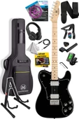 Maxword TLX-60BK-ST Telecaster Maple Klavye HH Profesyonel Elektro Gitar thumbnail 1