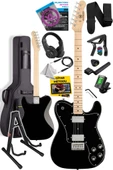 Maxword TLX-60BK-ST Telecaster Maple Klavye HH Profesyonel Elektro Gitar thumbnail 2