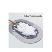Sihirli Su Emici Banyo Paspası Kaymaz Tabanlı Abdest Paspası  (ByTUGCE) - 7