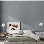 Renkli Duvarlar 50x280cm(1,4m2) KoyuGri Antasit Kendinden Yapışkanlı Duvar Kağıdı Dokulu Esnek Silinebilir thumbnail 2