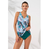 Mara Kruvaze Formlu Tankini Takım Coral - 2