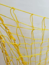 Futbol Kale Filesi 2,5 mm Kord İpi Sarı 7,32*2,44*2,0 m - 5