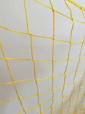 Futbol Kale Filesi 2,5 mm Kord İpi Sarı 7,32*2,44*2,0 m - 8