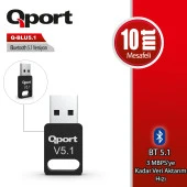 QPORT Q-BLU5.1 BLUETOOTH  5.1 USB ADAPTÖR DONGLE - 1