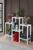 Mithra Life 6 Katlı Plastik Beyaz Banyo Mutfak Rafı MIT1044 - 2