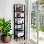 Mithra Life 6 Katlı Plastik Siyah Banyo Mutfak Rafı MIT1045 - 5