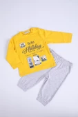 Babyhola Erkek Bebek Çocuk Pamuklu Uzun Kol Pijama Takımı 11905 - 1