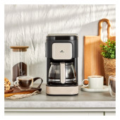 Karaca Just Coffee Aroma 2 In 1 Filtre Kahve ve Çay Demleme Makinesi Bej - 1