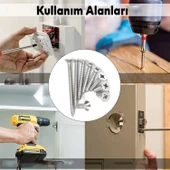 Sunta Vidası 4x25 Mm Paket 500 Adet Sivri Uçlu Ahşap Tahta Ağaç Mobilya Ayak Kulp Vidası - 4