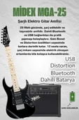 Maxword DE-150BK-25AMP Maple Klavye HH Yüksek Kaliteli 25W Amfili Elektro Gitar Seti thumbnail 2