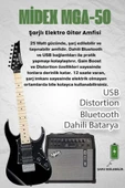 Maxword DE-150BK-50AMP Maple Klavye HH Yüksek Kaliteli 50W Amfili Elektro Gitar Seti thumbnail 2