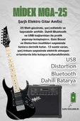 Maxword DE-150BK-25AMP Maple Klavye HH Yüksek Kaliteli 25W Amfili Elektro Gitar Seti - 2