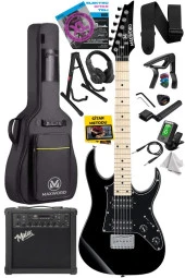 Maxword DE-150BK-25AMP Maple Klavye HH Yüksek Kaliteli 25W Amfili Elektro Gitar Seti - 1