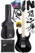 Maxword DE-150BK-25AMP Maple Klavye HH Yüksek Kaliteli 25W Amfili Elektro Gitar Seti thumbnail 1