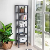 Mithra Life 6 Katlı Plastik Gri Banyo Mutfak Rafı MIT1046 - 1