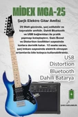 Maxword DE-150BL-25AMP Maple Klavye HH Yüksek Kaliteli 25W Amfili Elektro Gitar Seti thumbnail 2