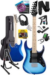 Maxword DE-150BL-ST Maple Klavye HH Manyetik Yüksek Kaliteli Elektro Gitar Seti - 2
