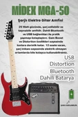 Maxword DE-150RD-50AMP Maple Klavye HH Yüksek Kaliteli 50W Amfili Elektro Gitar Seti thumbnail 2