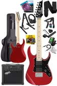 Maxword DE-150RD-25AMP Maple Klavye HH Yüksek Kaliteli 25W Amfili Elektro Gitar Seti thumbnail 3
