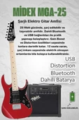 Maxword DE-150RD-25AMP Maple Klavye HH Yüksek Kaliteli 25W Amfili Elektro Gitar Seti thumbnail 2