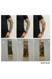 Giyilebilir Dövme 3 Çift 6 Adet Kol Çorap Dövmesi Sleeve tattoo Set2 thumbnail 1